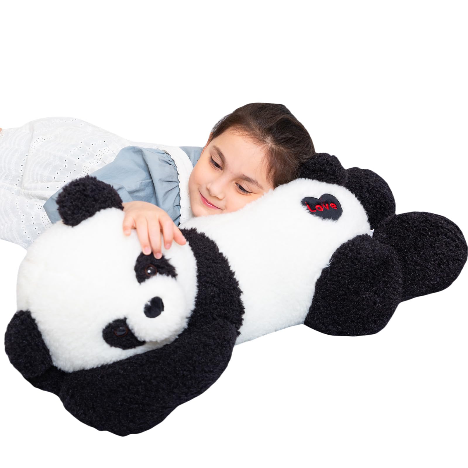 Somao Giant Panda Bear Stuffed Animal Plush Toy Cute Large Panda Soft Hugging Pillow For Kids Girlfriend Sleeping Cushion Gift (
